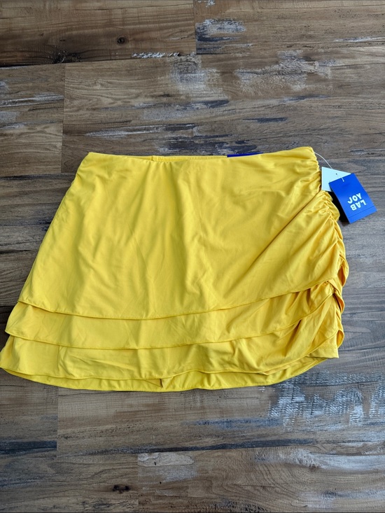 JoyLab Dresses & Skirts - JoyLab Yellow Gold Tiered Skort